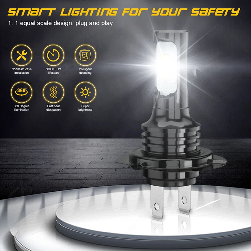 Kit de faros antiniebla y faros LED blancos para Mercedes-Benz SL500 2003-2006 Foto 4 de 4