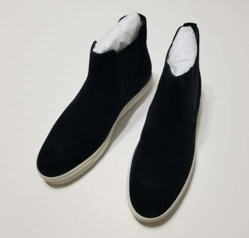 NIB Vince Newlyn Suede High-Top Slip On Sneakers in Black Size US 5 $295 - Picture 3 of 14