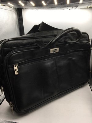 american tourister leather briefcase