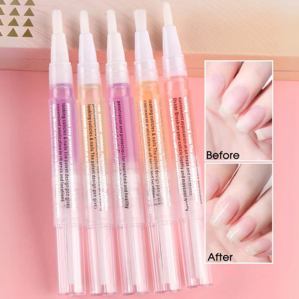 5pcs Nail Cuticle Oil Pen Set - Nourishing Nail Care & Cuticle Revitalizer Tools - Image 2 of 4