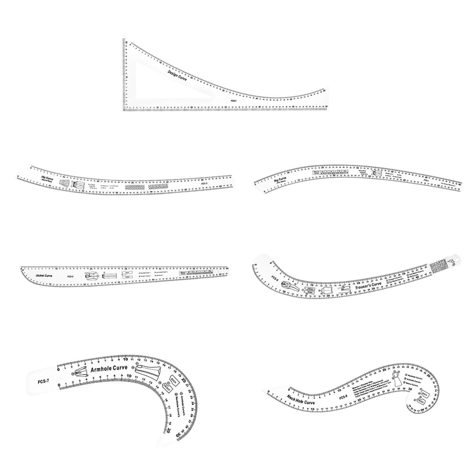 French Curve Ruler Tailor Pattern Making Measure Clothes Dressmaking