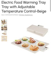 COSTWAY Electric Warming Tray Food Warming Tray w/Adjustable Temperature Control