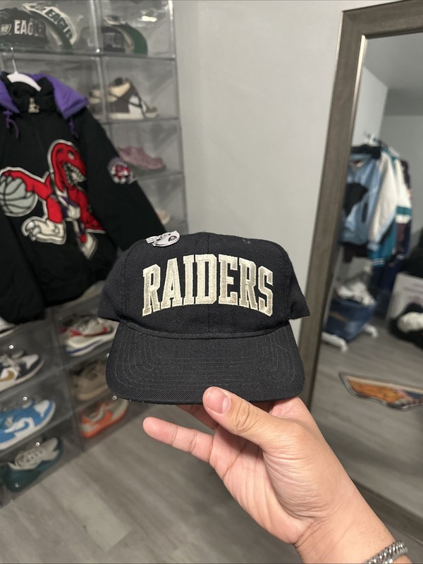 Los Angeles Raiders Starter Arc Arch Logo Snapback Hat Vintage 90's Wool