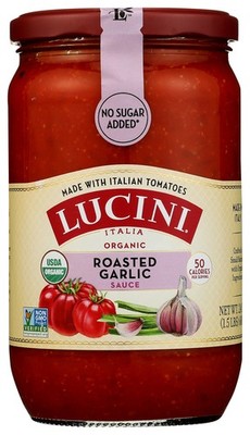 Organic Roasted Garlic Sauce By Lucini Italia 25.5 Oz