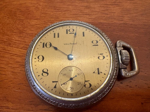Restored Waltham 16s 15j Pocket Watch M. 1899 Grade 615, Keystone case, Running