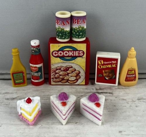 Lote de accesorios de comida tamaño Barbie vintage bebidas pastel de frutas y otros lote - Imagen 4 de 8