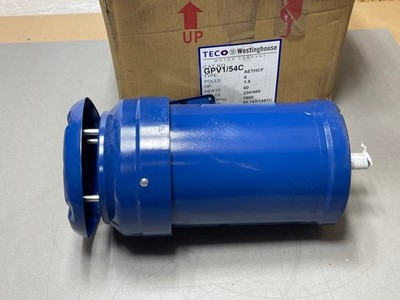 Teco Electric Motor GPV1/54C AETHCF TEFC C-FACE 1.5HP 1740RPM 230/460V 145TC 3Ph