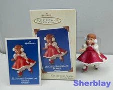 2003 Hallmark Keepsake Ornament Holiday Snowflake Skater Collector's Series