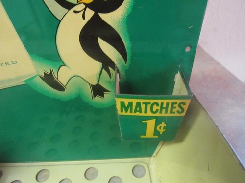 VINTAGE KOOL CIGARETTES TIN MATCH HOLDER STORE DISPLAY W/PENGUIN #2 - Picture 4 of 10