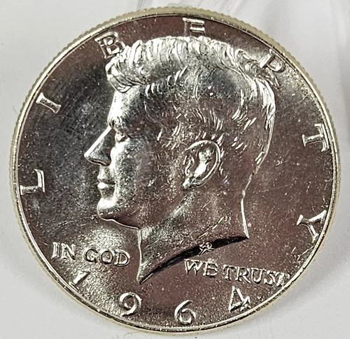 UNC 1964 (P) 90% Silver U.S. Kennedy Half Dollar