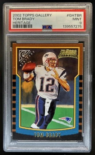 2002 Topps Gallery Tom Brady Heritage #GH-TBR Patriots PSA 9