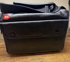 Leica M  R High-Quality Black Leather Camera Bag   Made in Germany   NOS