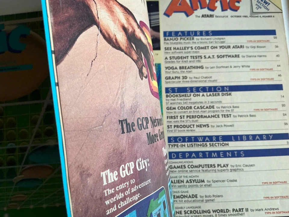 Vintage 1985 1986 Antic Atari Magazines lot of 4 Issues w/ Type-In Programs & ST - Image 4 of 4