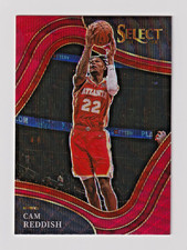 2021-22 Panini Select - Courtside Cam Reddish Red Wave Prizm #298 Hawks