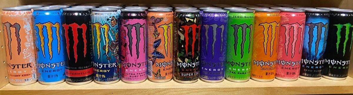 MONSTER Japan Energy Drink Japan RIPPER Aussie PAPILLON Pipeline