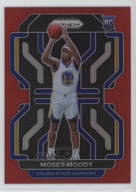 2021-22 Panini Prizm Red Prizm 256/299 Moses Moody #308 Rookie RC 9v7