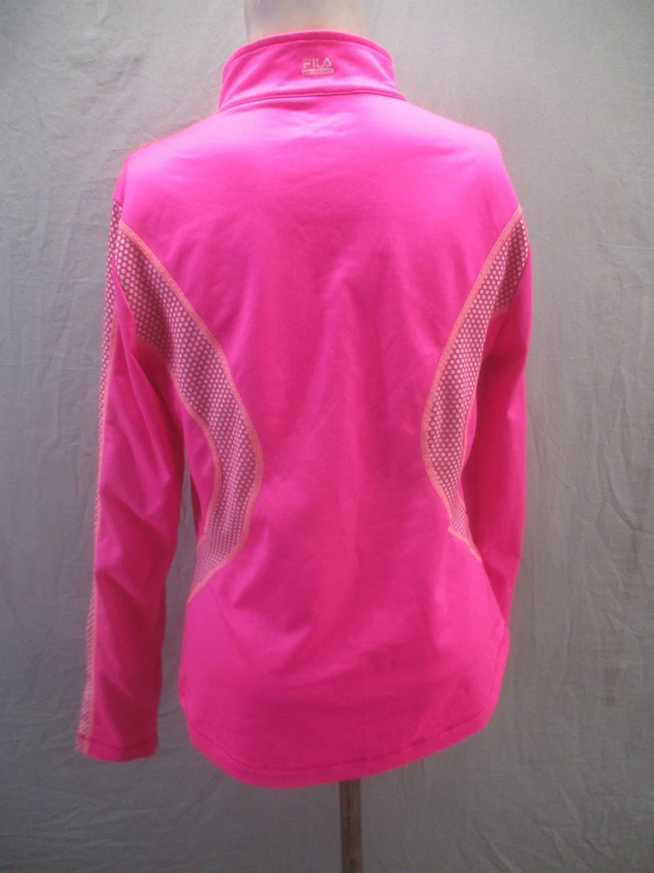 Fila Sport Talla M Mujer Rosa Correr 1/4 Cremallera Compresión Ropa Activa Chaqueta 539 Foto 4 de 4