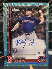 2025 Topps Chrome - Rookie Autos Bailey Horn #RA-BHO Aqua Wave Refractor# /199🔥