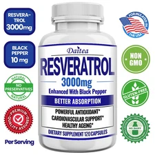 Resveratrol Capsule Supports Nervous System Health Enhance Immunity Antioxidants