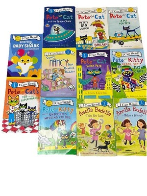 Lot 11 I Can Read Pete The Cat Baby Shark Fancy Nancy Amelia My first & Level I