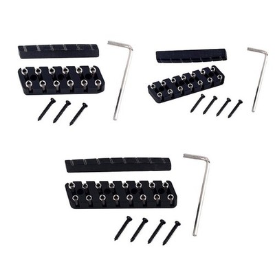 Headless Gitarrenbrücke und Sattelset aus Kamelknochen für 6/7/8 Saiten für E
