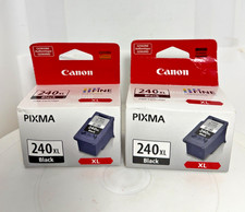 Lot of 2 Canon Pixma 240XL Black XL Printer Ink Cartridge 5206B001 AA Inkjet
