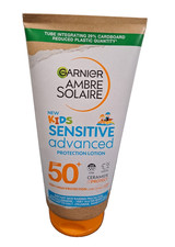 GARNIER AMBRE SOLAIRE Kids Sunscreen SPF 50+ Sensitive Advanced NEW Cream 175 ml 54.00 per litre