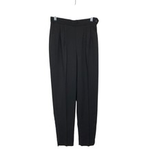 Vintage Mr. Thomson....Please Tapered Leg Dress Pant Womens Sz 26" Black Pleated