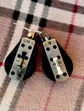 Harken Hexarachet Blocks 57mm sheave. Matched pair ideal for jib or spinnaker