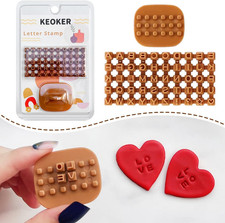 Letter Stamps for Clay - Pottery Stamps for Clay with Double Small Alphabet, Als