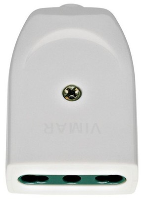 Vimar 2P+E 16A P17/11 axiale Steckdose weiß - 00223.B