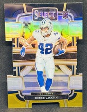2023 Select Deuce Vaughn Rookie SP Die-Cut Black Gold Prizm DAL Cowboys Broncos
