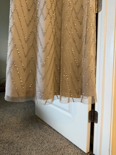 BHLDN Beaded Gown - Color Fog - Size 0 - Afbeelding 4 van 5