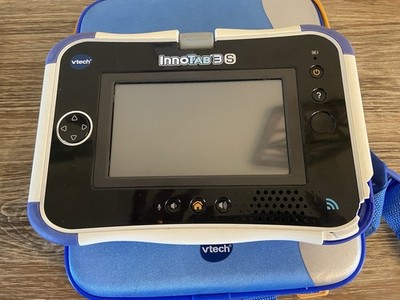 Vtech Innotab 3S Learning Tab Blue With 3 Games And  Case Works