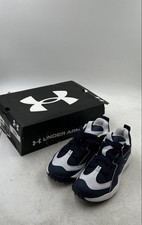 Under Armour Mens Yard Icon Turf 6010139-410 Blue White Baseball Cleats Size 9
