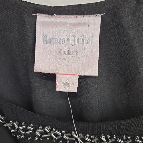 Romeo Juliet Couture Embellished Chiffon Beaded Tank Dress Small Formal Classy - Picture 9 of 13