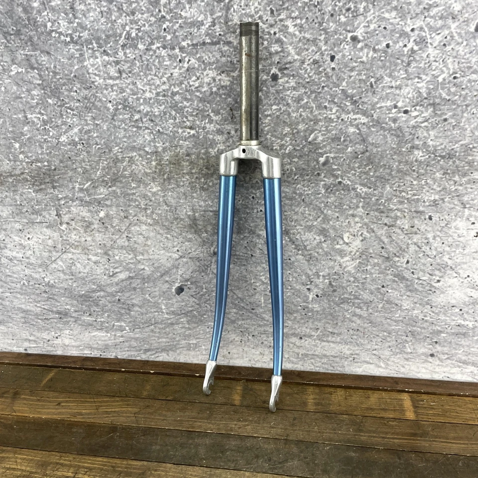 Vintage Alloy Road Bike Fork 1in Threaded Steerer 80s REPAIR Short Aluminum - Image 3 of 4