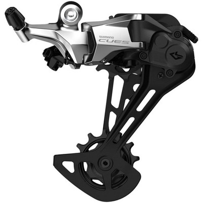CUES RD-U6000-GS Rear Derailleur - 10/11-Speed, Medium Cage, Silver ERDU6000GSS