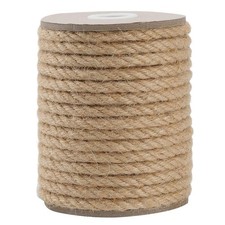 Jute Rope 8MM x 50FT Heavy Duty and Thick Twine Rope for Crafts Projects Gard...