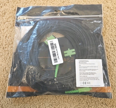 50M/164ft SC/APC Fiber Optic Internet Cable Extension, SC/APC to SC/APC Armored