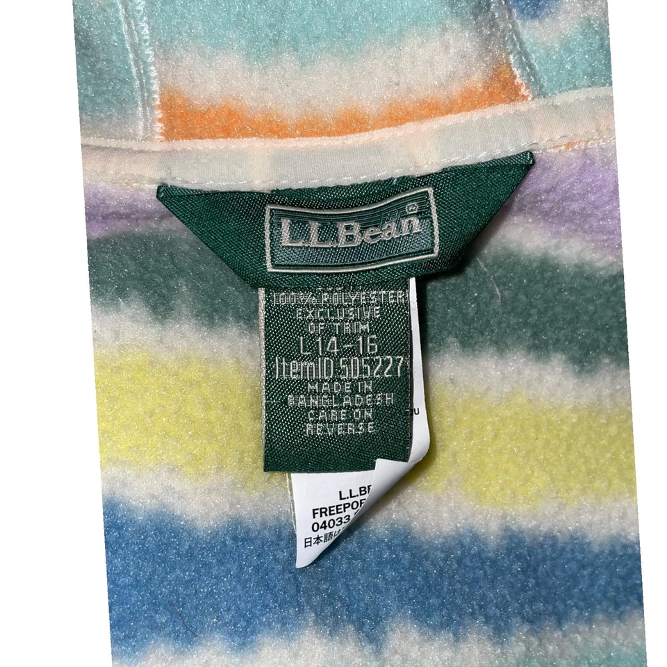 Chaqueta con Capucha L.L.Bean Kids Mountain Cremallera Completa Polar Talla: L (14-16) Niñas Foto 4 de 4