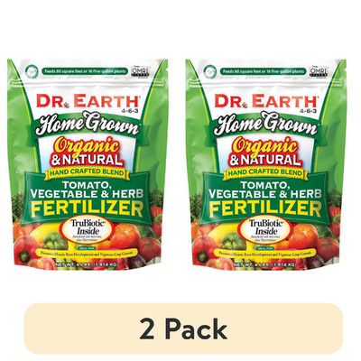 Organic & Natural Home Grown Tomato Vegetable Food, 4-6-3 Fertilizer, 4 lb (2pk)