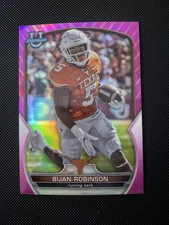 2022 Bowman University Chrome - Bijan Robinson #70 Pink Refractor (RC)