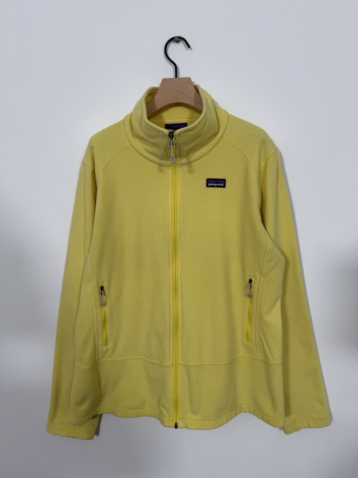 Patagonia Mujer Emmilen Chaqueta Polar con Cremallera XL Amarillo Montaña Libre