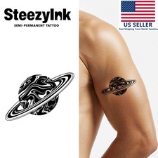 SteezyInk temporary tattoo Cosmic Elegance last upto 2 weeks 3 x 3 inch