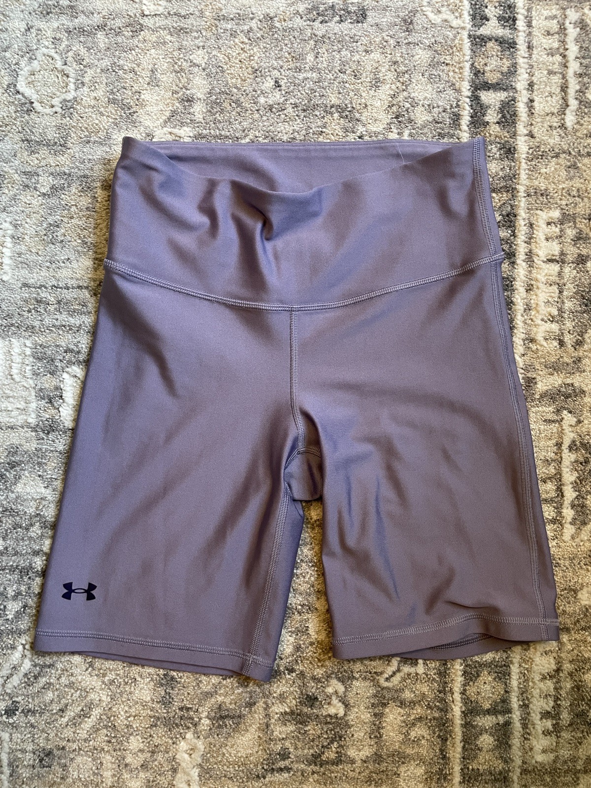 Under Armour Bike Shorts Women S Purple Excellent HeatGear Compression Athletic