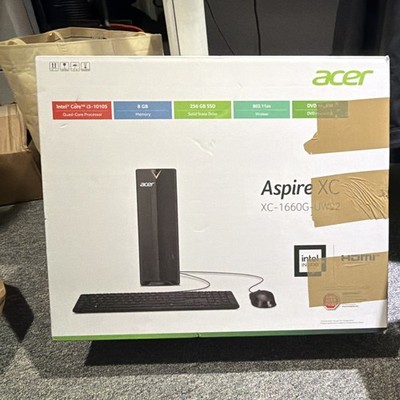 Acer Aspire XC-1660G-UW92 Desktop PC Intel Core i3-10105 8GB RAM 256GB SSD DVD