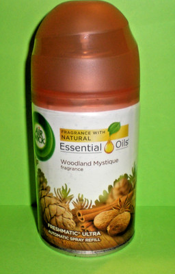 (1) AIRWICK Automatic Spray Can Refill WOODLAND MYSTIQUE Natural Essential Oils