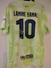 Lamine Yamal Signed Jersey FC Barcelona Away  COA