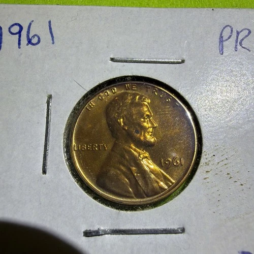 1961 Proof Lincoln memorial Cent